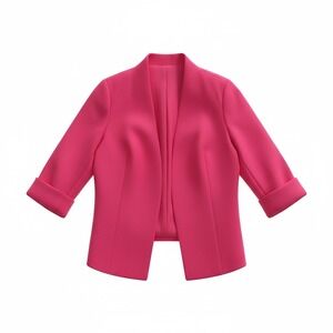 JONES STUDIO SEPARATES Womens Hot Pink Open Front 3/4 Sleeve Blazer Jacket 16W